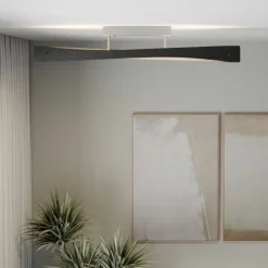 Quitani LED-loftslampe Lian, sort/aluminium