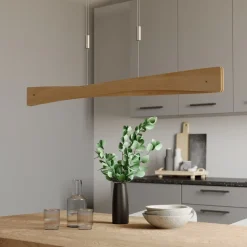 Quitani LED-pendel Lian, egetræ