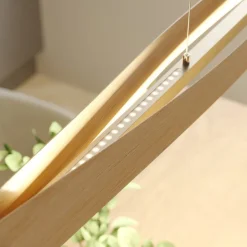 Quitani LED-pendel Lian, egetræ