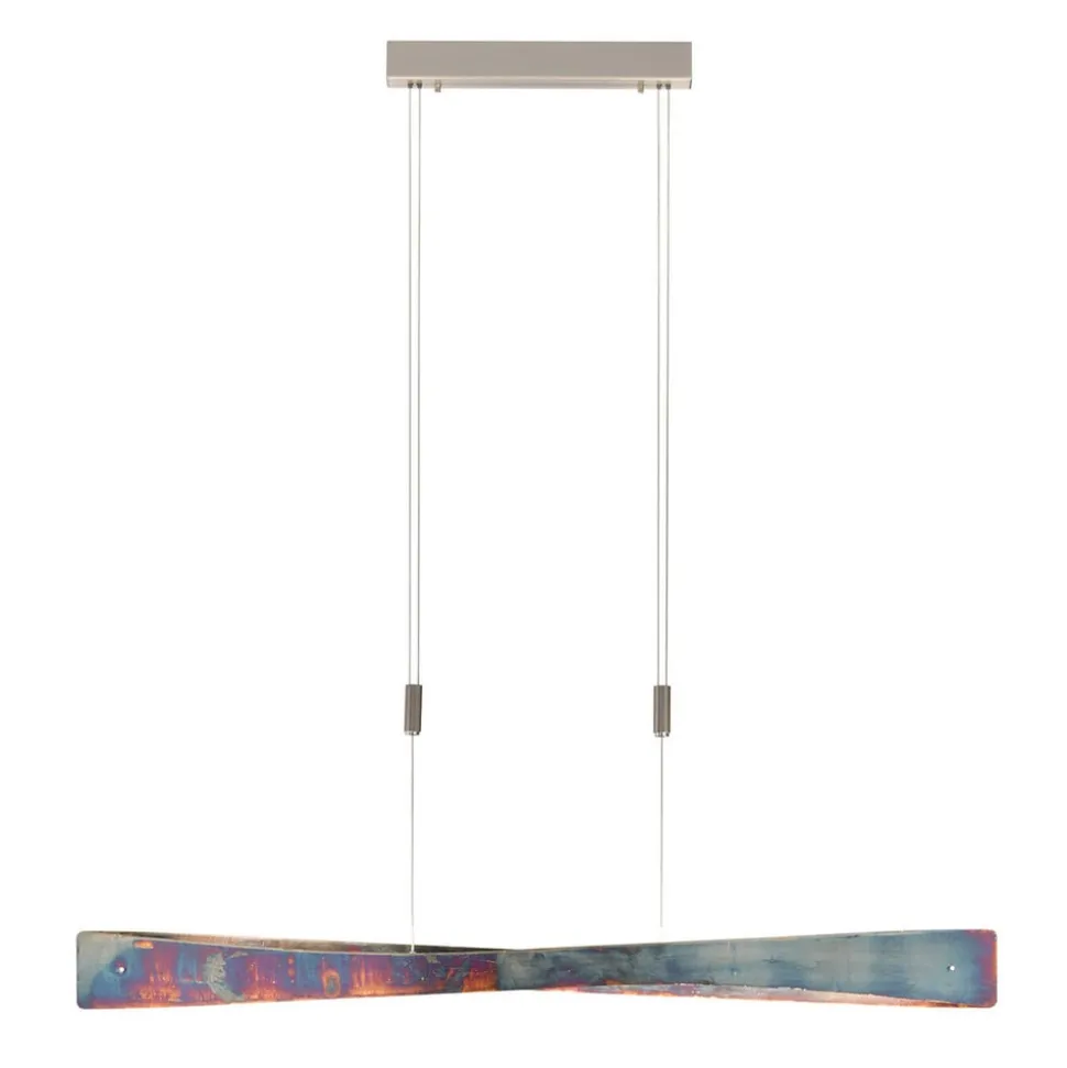 Quitani LED-pendel Lian, guldoxideret