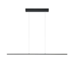 Quitani LED-pendel Margita, længde 118 cm, sort