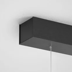 Quitani LED-pendel Margita, længde 118 cm, sort