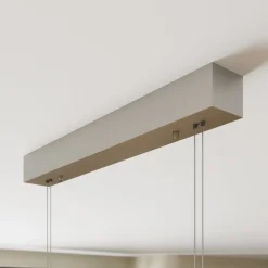 Quitani LED-pendel Nora, eg natur, længde 118 cm