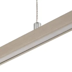 Quitani LED-pendel Tolu, nikkel, længde 118 cm