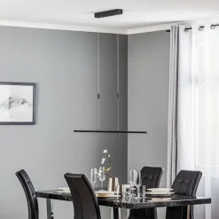 Quitani LED-pendel Tolu, sort, længde 118 cm