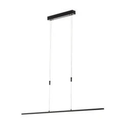Quitani LED-pendel Tolu, sort, længde 118 cm