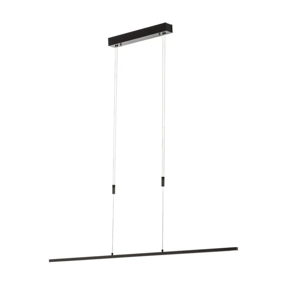 Quitani LED-pendel Tolu, sort, længde 118 cm