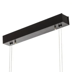 Quitani LED-pendel Tolu, sort, længde 118 cm