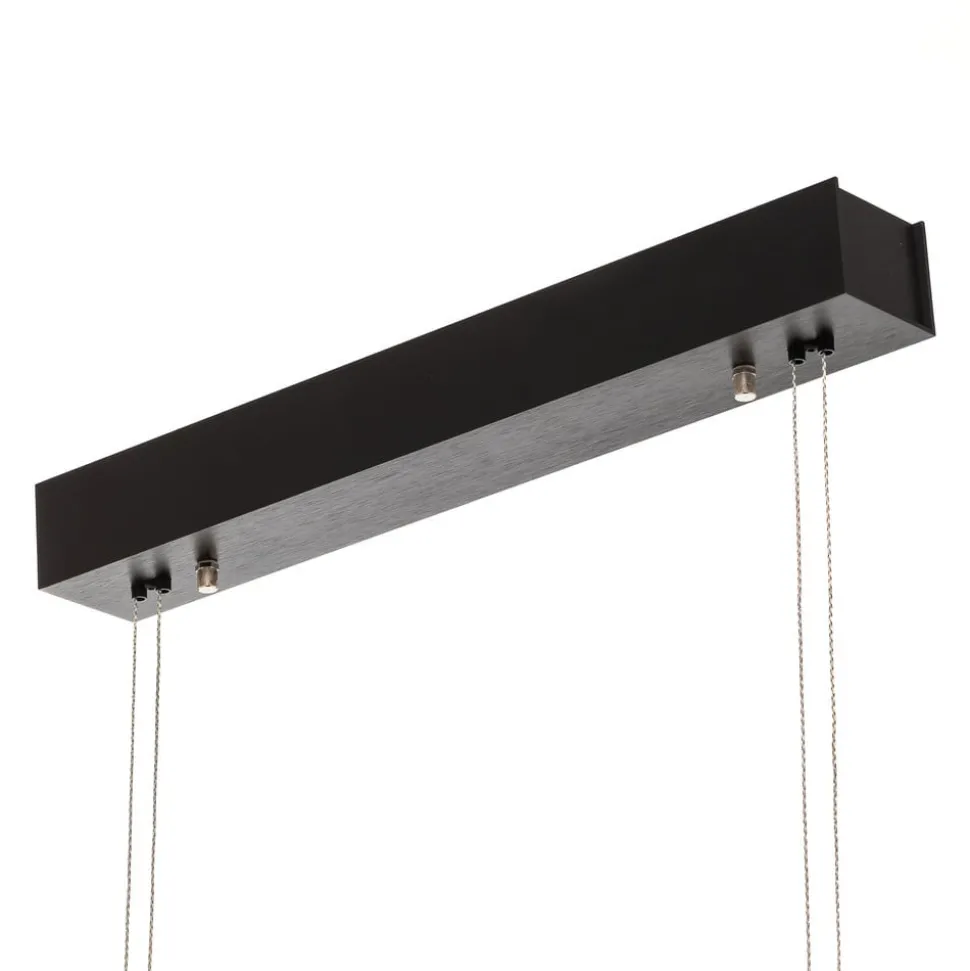 Quitani LED-pendel Tolu, sort, længde 118 cm
