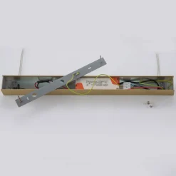 Quitani LED-pendellampe Tolu, længde 119 cm, messing