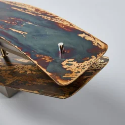 Quitani LED-væglampe Lian, oxideret, dæmpbar