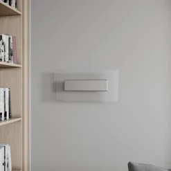 Quitani LED-væglampe Lole, aluminium, 59 x 29 cm, glas