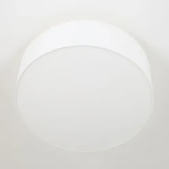 Quitani loftslampe Gala, Ø 50 cm, chintz, hvid, Ø 50 cm