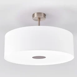 Quitani-loftslampe Gala, Ø 50 cm, chintz-hvid