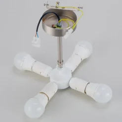 Quitani-loftslampe Gala, Ø 50 cm, chintz-hvid