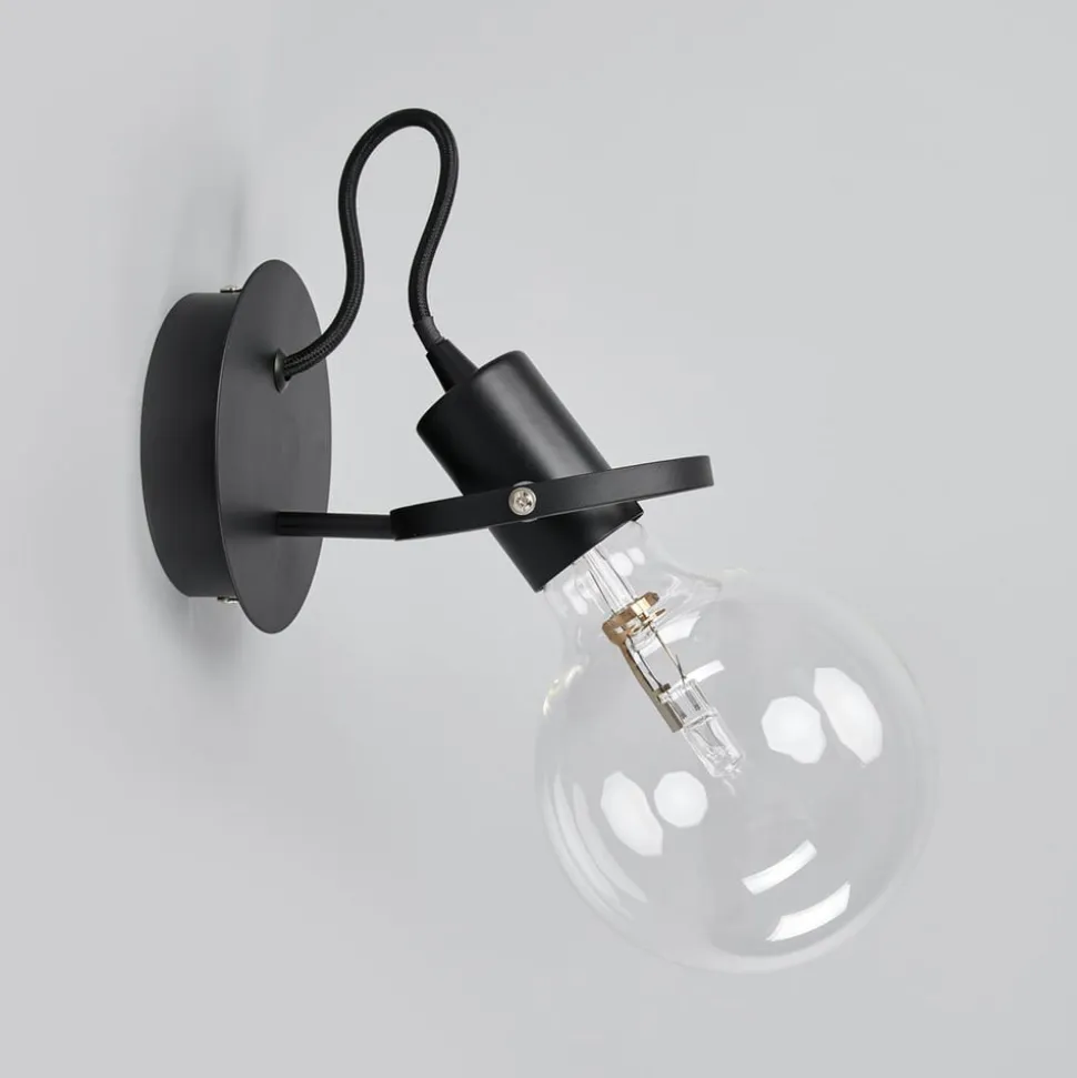 Radio designer-væglampe i sort