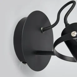 Radio designer-væglampe i sort