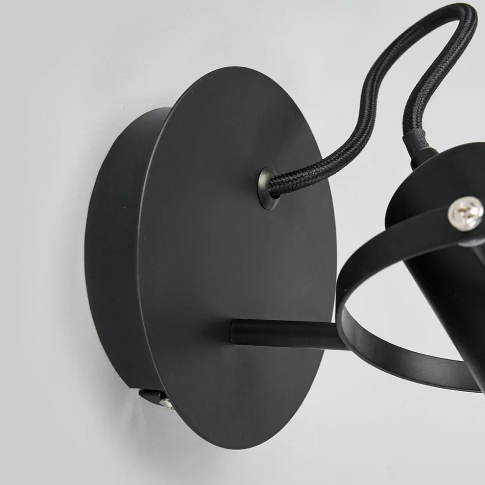 Radio designer-væglampe i sort