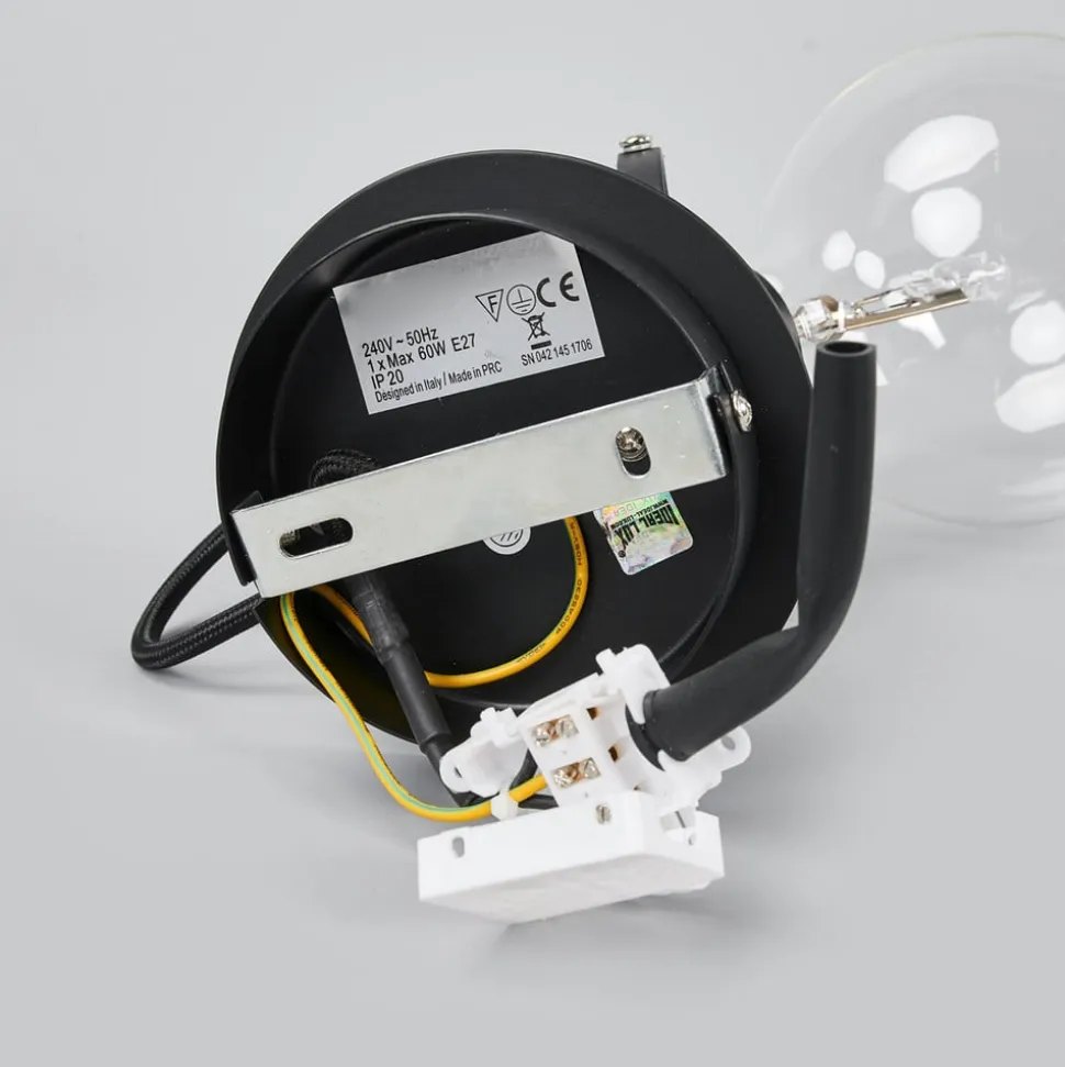 Radio designer-væglampe i sort