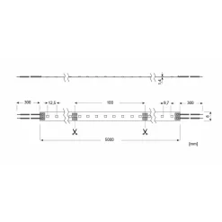Radium Essence 1500 LED-strip, 5 m, 60W, 3.000K