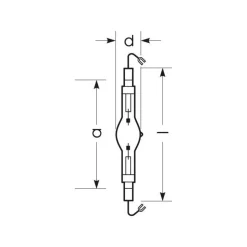 RADIUM Halogen-metaldamppære K12s 1000W HRI-TS D/S/PRO