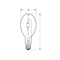 RADIUM Halogen-metaldamppære E40 444 W HRI-E NSC/S/F