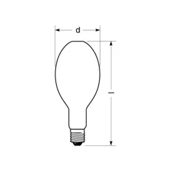 RADIUM Halogen-metaldamppære E40 430 W HRI-E NSC/S/F Ra92