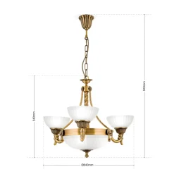 Raffineret NOAM lysekrone 64 cm