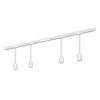 RAIL 230 V skinnesystem, hvid, 4 pendler, længde 1,5 m