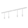 RAIL 230 V skinnesystem, hvid, 4 LED-pendler, længde 1,5 m