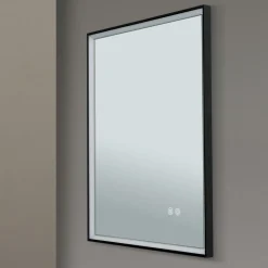 Ramme LED-spejl, 45 x 60 cm, CCT, antidug, dæmpbar