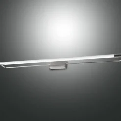 Rapallo LED-væglampe, krom, IP44, 80 cm