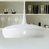 Retro pendellampe Clava Dine, hvid