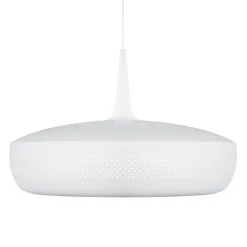 Retro pendellampe Clava Dine, hvid