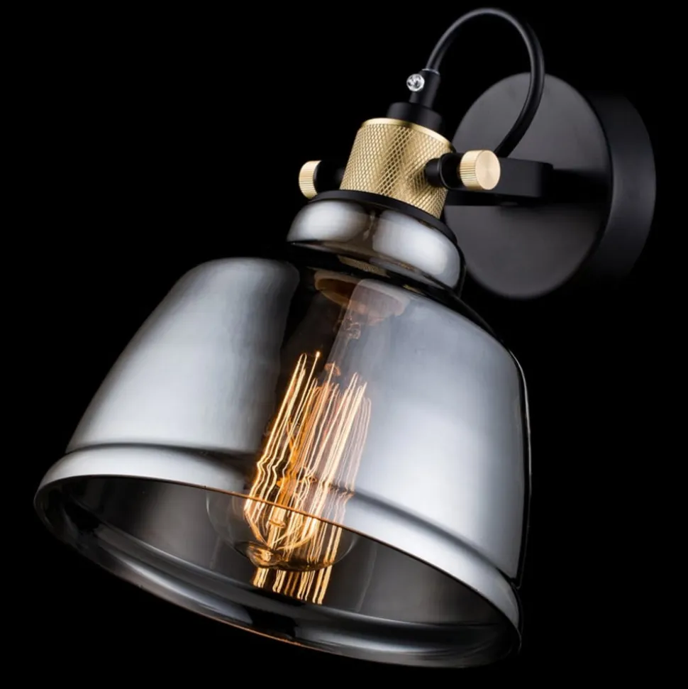 Røgglasskærm - væglampe Irving