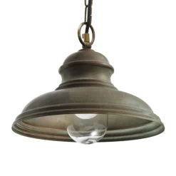 Riccardo hængelampe med kæde og glascylinder