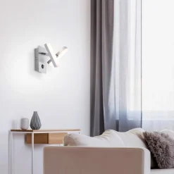 Rico kvadratisk LED-væglampe med to lyskilder