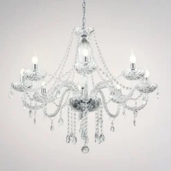 Rigt udsmykket lysekrone Basilano