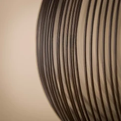 Rippberg hængelampe, sort, 1 lyskilde