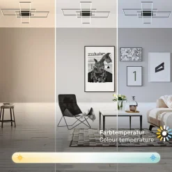 Roami loftlampe, 104x71cm, sort, CCT, fjernbetjening