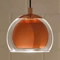 Rocamar hængelampe, 1 lyskilde, i kobber