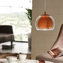 Rocamar hængelampe, 1 lyskilde, i kobber