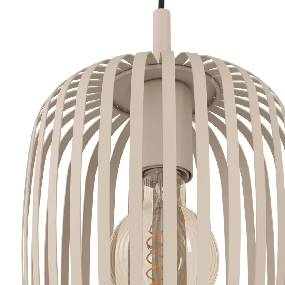 Romazzina hængelampe, Ø 46 cm, sandfarvet, 3 lyskilder, stål