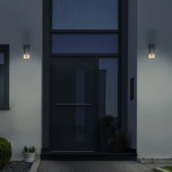 Rombe udendørs væglampe med sensor, 1 lyskilde