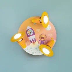 Rondell Escape loftslampe, orange, tre pærer