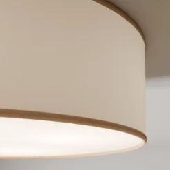 Rondo loftlampe, beige, metal, Ø 45 cm, E27