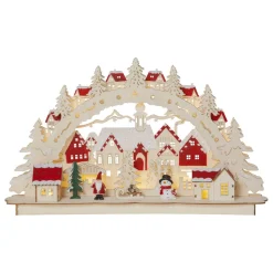 Rosenheim-landskab LED-adventsstage, batteri