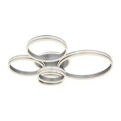 Rubio LED-loftlampe, længde 114 cm, grå, CCT, 5 lyskilder