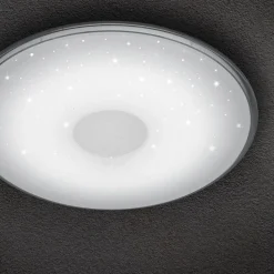 Rund LED-loftlampe Shogun, glitterlook