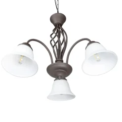 Rustica hængelampe, rustfarvet, 3 lyskilder